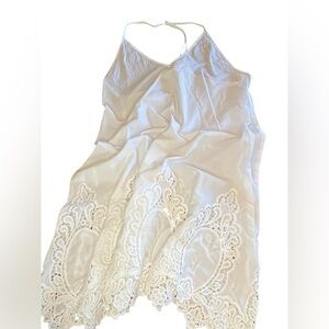 Free People Intimately Easy Livin’ Cotton Slip Dress White Women’s Size S Boho